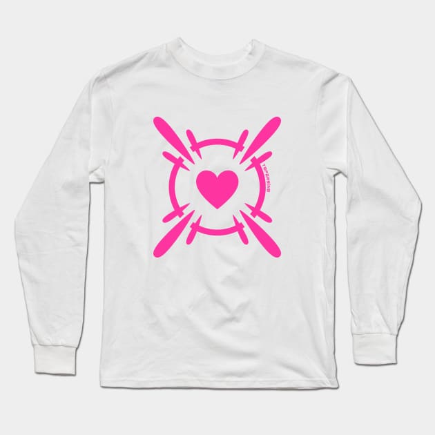 Heart-splosion Long Sleeve T-Shirt by TSperring